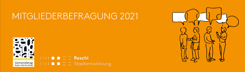 Titelbild mit Logos zur Mitgliederbefragung 2021
